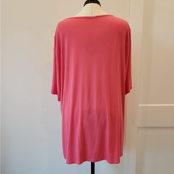 Kim & Cami Pink Cutout Top 3x - Picture 2 of 6